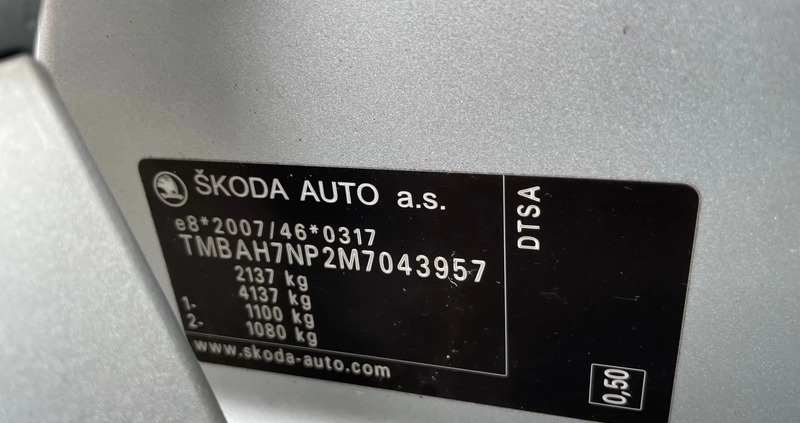 Skoda Superb cena 84900 przebieg: 145000, rok produkcji 2021 z Zator małe 352